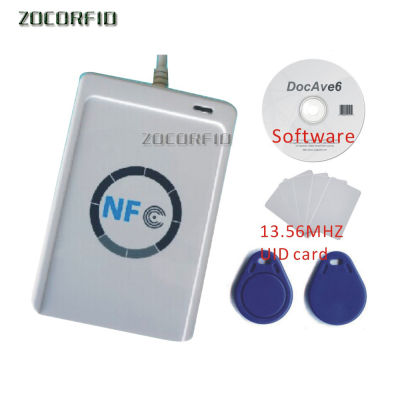 USB ดั้งเดิม ACR122U Acr122u อินเทอร์เฟซ USB สำหรับนักเขียนเครื่องอ่าน Nfc + แท็ก UID 5ชิ้น + SDK ฟรี