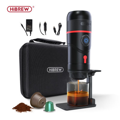 HiBREW เครื่องชงกาแฟแบบพกพาสำหรับรถยนต์ &amp; Home,เครื่องชงกาแฟ Expresso DC12V Fit Nexpresso Dolce Pod แคปซูลผงกาแฟ H4