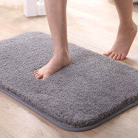 ไมโครไฟเบอร์ห้องน้ำสบาย Bath Pad Anti Slip Mat อ่างอาบน้ำห้องนั่งเล่นประตูบันไดห้องน้ำ Foot Floor Mats