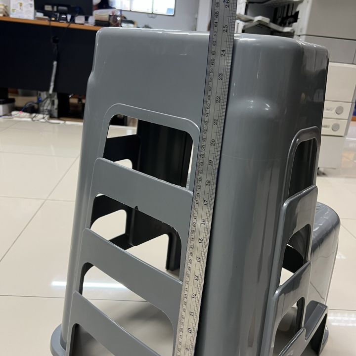 เก้าอี้บันไดพลาสติก2ขั้น-บันไดพลาสติก-สูง-63cm-อย่างหนา-มียางกันลื่น-step-stool-h63-cm-เก้าอี้บันได-เก้าอี้