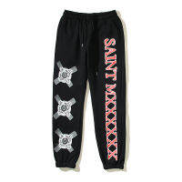 Saint MiXXXXX เฉพาะกลุ่ม วินเทจ อเมริกัน ระเบิด ตา ทำ เก่า pants waister pants กางเกงลำลอง กางเกงวอร์ม ผู้ชาย