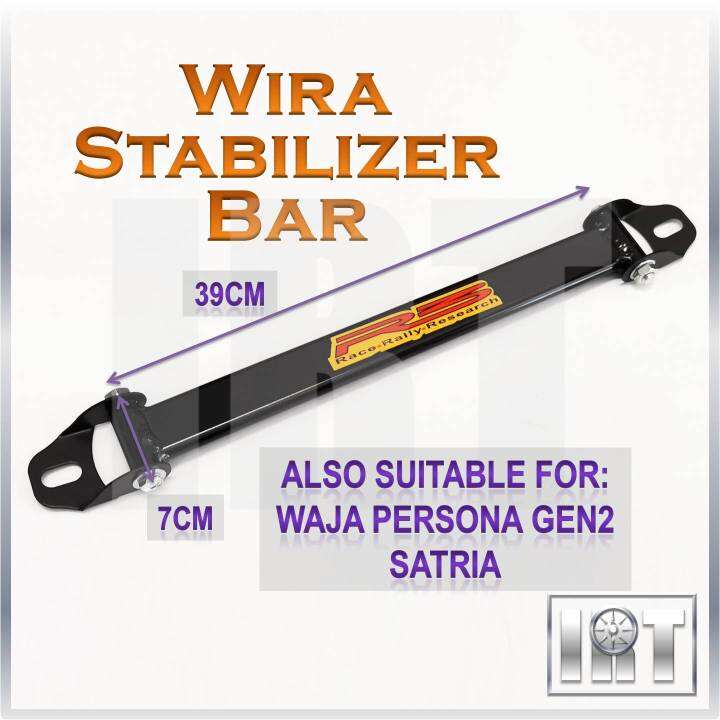 Wira Stabilizer Bar Waja Persona Gen2 Satria Strut Aeroback 2Point Join Lower Stabiliser