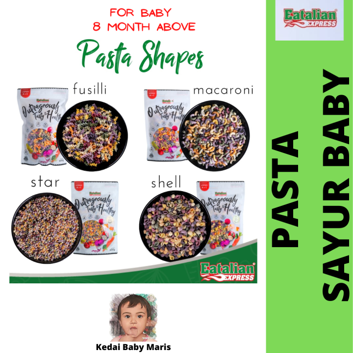 Pasta Sayur Eatalian Express Little Baby Pasta/Sauce/Porridge Ready to