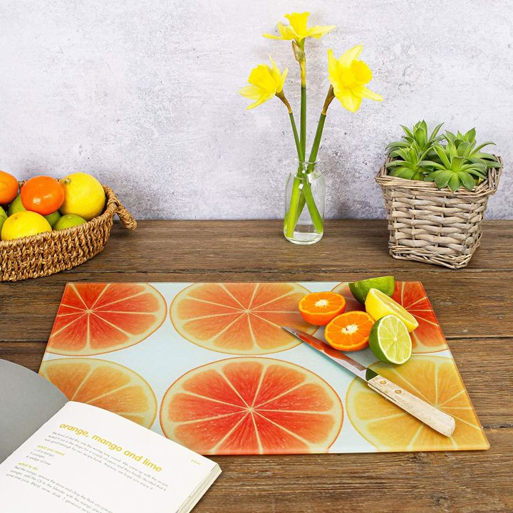 Glass Cutting Board, Clear Sold by at Home