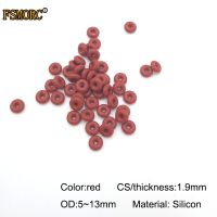 white and red silicon o-rings OD 5 5.5 6 6.5 7 7.5 8 8.5 9 9.5 10 11 12 13mm*1.9mm Thickness Food Grade Seals gasket no poison Gas Stove Parts Accesso