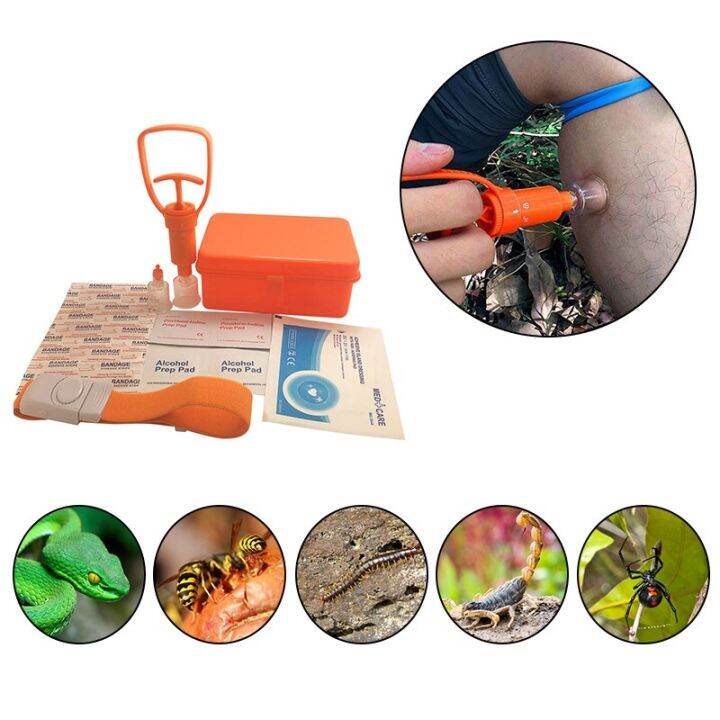 Outdoor Extractor Emergency Snake Insect Bite First Aid Kit Wild
