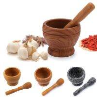 【CC】㍿✱▩  Garlic Mortar Pot Stone Masher Multi-function Manual Grinder Bowl Useful Household Products