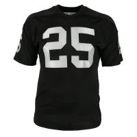 Oakland Raiders 1967เสื้อเจอร์ซีย์รักบี้แขนสั้นสีดำ25เสื้อฟุตบอลลำลองสโมสรฟุตบอลชุดกีฬา