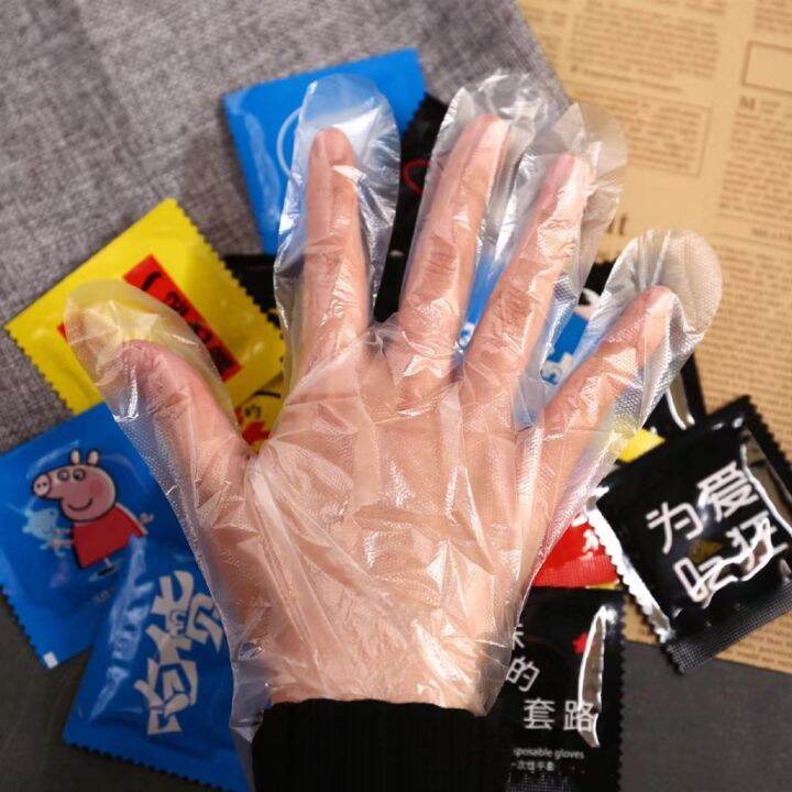 สินค้ามาแรง-ถุงมือ200คู่-ถุงมือพลาสติก-ถุงมือใช้ในครัว-ถุงมือกันสิ่่งสกปรก-สำหรับพ่อบ้านแม่บ้าน-พร้อมส่ง