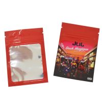 โบลซาส์พอชอนหน้าต่างพลาสติกใสขนาด7*10ซม. ปิดด้วยซิปซอง Mylar ขนาดเล็กผสมกับถุงฟอยล์บรรจุภัณฑ์อลูมิเนียม