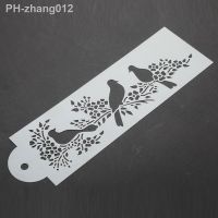 1pcs Magpie Bird Scrap Walls Stencil Airbrush Painting Decor DIY Art Stencil Hollow Board Baking Tools Spray Pattern Mold