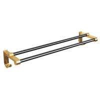 Double Towel Holder Bathroom Aluminum Towel Rack Bath Towel Bars Towel Rail for Wall Mounting Bathroom Accessories