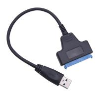 สาย Adaptor Hardisk ภายนอก SATA ถึง USB ความยาวถึง6Gbps,สายอะแดปเตอร์ปลั๊กแอนด์เพลย์รองรับ Windows Series Mac OS Linux สำหรับฮาร์ดดิสก์ SSD 2.5นิ้ว