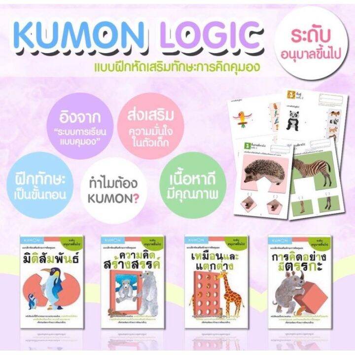 ของเล่นเสริมทักษะ-kids-toy-หนังสือคุมอง-คุมองระดับอนุบาลขึ้นไป-kumon-เป็นของเล่น-ของสะสม-โมเดล-ฟิกเกอร์