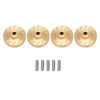 4Pcs Heavy Duty Brass Wheel Hex Adapter Balance Weight for AXIAL SCX24 90081 Upgrades 1/24 RC Crawler Car Parts