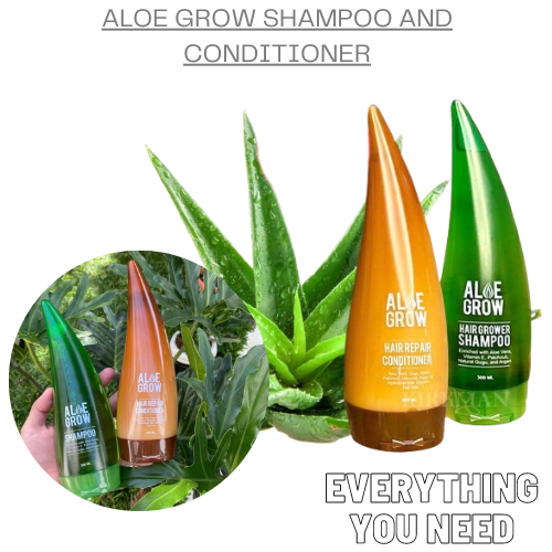 Aloe Grow Shampoo and Conditioner Aloe Vera Contains Proteolytic ...