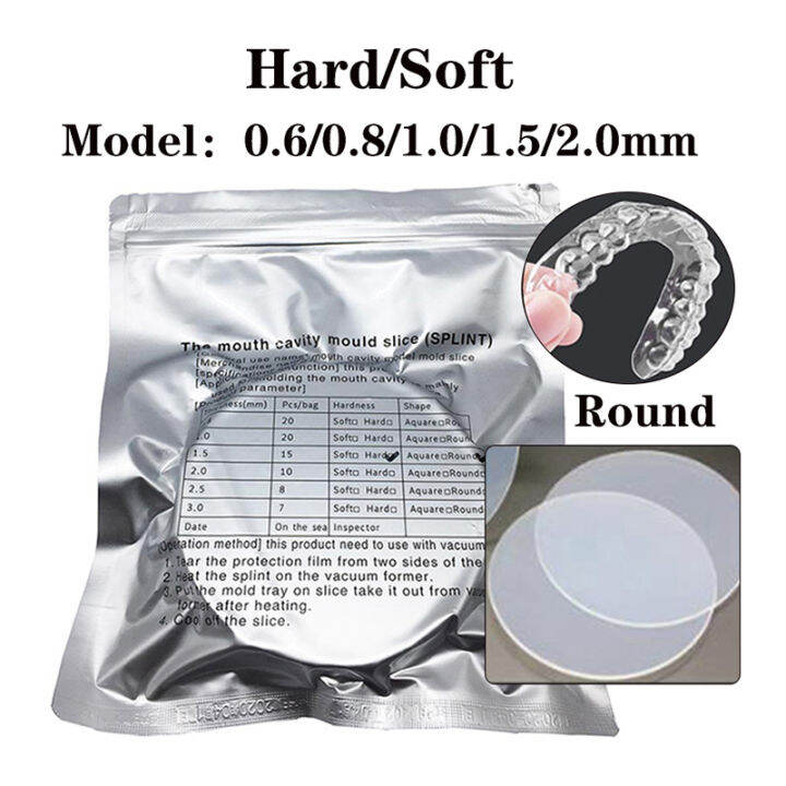 Dental Lab Orthodontic Splint Retainer Slice Vacuum Forming Sheet Round