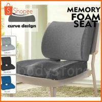 【Ready Stock】Memory Foam Seat Cushion Lumbar Back Support Orthoped Car Seat Office Pain relief Waist Rest Pillow Chair