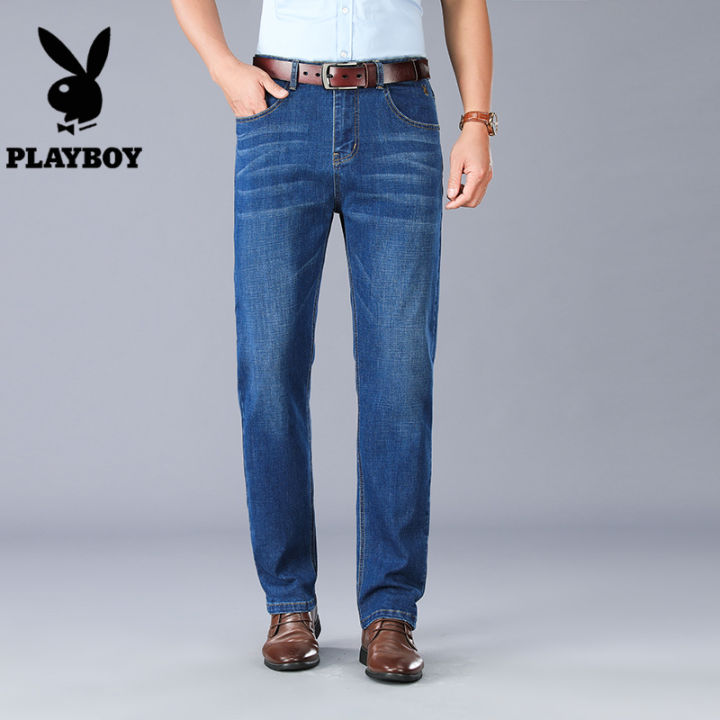 playboy-กางเกงยีนส์ชายกางเกงวินเทจผชยีนส์เพลย์บอยของแท้กางเกงยีนส์ชายธรรมดา2022ใหม่