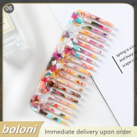 ? boloni 1pcs เกาหลีออกแบบอะซิเตทหวีผมที่มีสีสันผมหวีแปรงผม