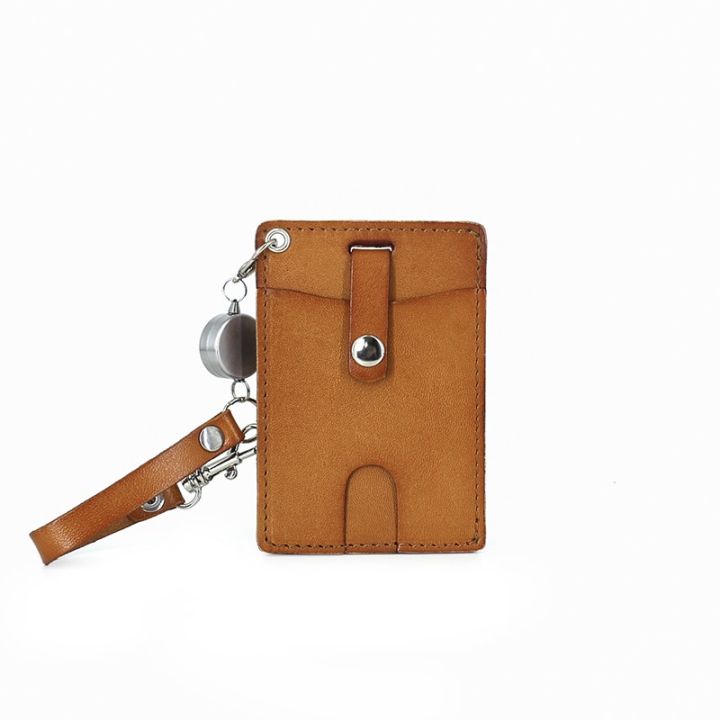 new-bus-card-case-retractable-japan-korea-style-genuine-leather-identity-credit-card-holders-tag-100-cowhide-mini-purses-card-holders