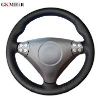 DIY Black Artificial Leather Car Steering Wheel Cover for Benz SLK-Class W170 W171 SLK 2004-2008 C230 Komp