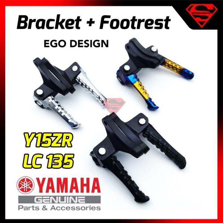 FOOTREST YAMAHA Y15 V1 V2 / LC135 / Y15ZR / LC 135 [ DESIGN EGO ] 1SET