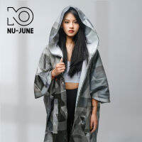 Nu-June Quick Drying Changing Robe Beach Towel กีฬากลางแจ้ง Hooded Bath Towel Poncho Soft Beach Swimming Towels Cloak