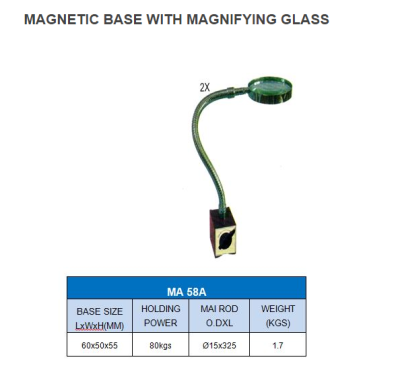 แว่นขยายฐานแม่เหล็ก *พร้อมส่ง* Magnetic basewith magnifying glass MT58A