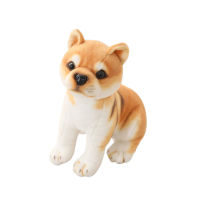 Microgood Shiba Inu Dog Plush ของเล่น Ultra Soft Companionship น่ารัก3D การ์ตูน Shiba Inu สุนัขเบาะ Plush Cushion Baby Photo Props สำหรับห้องน้ำที่มีประโยชน์ Shiba Inu