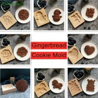 ELEGANT Wooden Gingerbread Cookie Mold Cutter Cookie Mold Cutter Press Cake Embossing Baking Mold Tools Rose Biscuit Provance Cookie