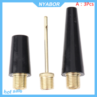 NYABOR 3/4pcs Ball Needle nozzle Adapter Kit สำหรับลูกบอลจักรยานยางขยายชิ้นส่วนปั๊ม