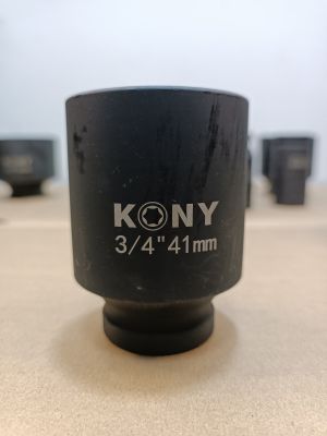 KONY ลูกบล็อกลม​  ลูกบล็อกยาว 3/4"(6หุน)  เบอร์  41  มม.  รุ่นงานหนัก (IMPACT SOCKET)