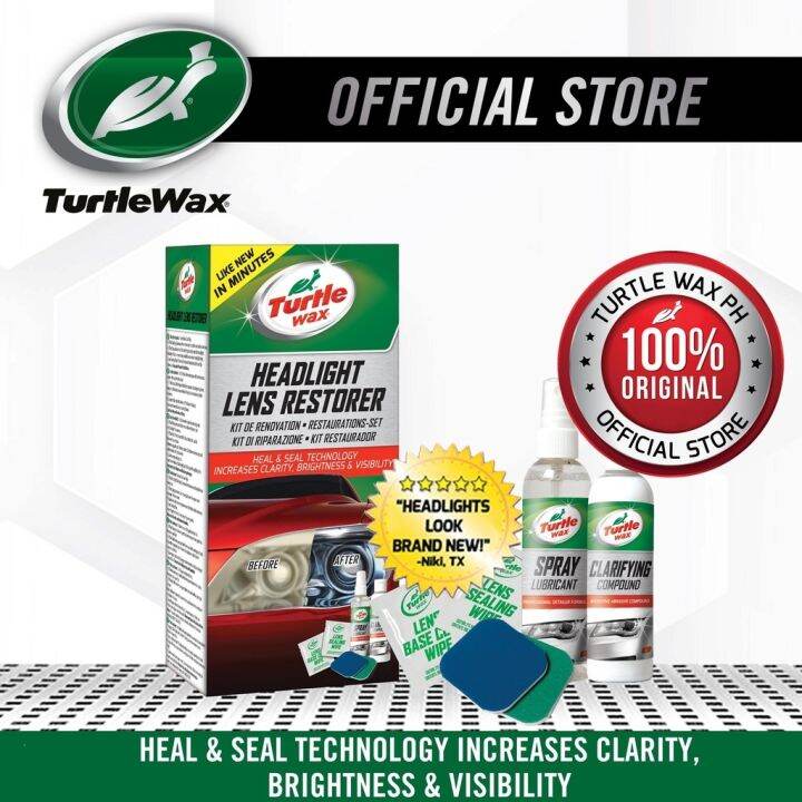 Turtle Wax Headlight Restoration Kit T240KT Lazada PH