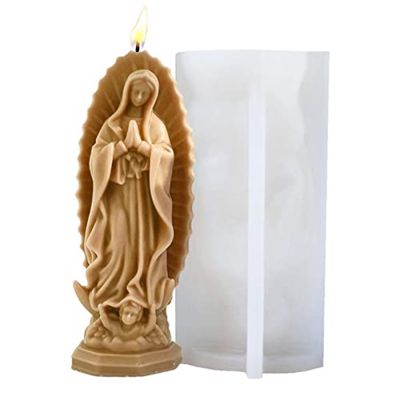 Candle Candle Mold 3D Goddess Silicone for Wax Candle Craft Angel Shaped Used for DIY