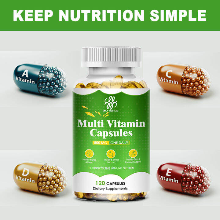 Vitamin B Complex Capsule (B12, B1, B2, B3, B5, B6, B7, B9, Folic Acid