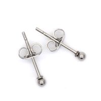 Brief Small Round Balls 2mm to 8mm Stud Earrings 316l Stainless Steel Earring IP Plating No Fade Allergy Free