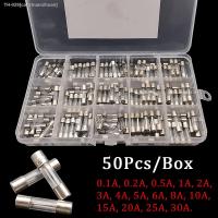 ✣♗❖ 150Pcs/Box 15Kinds 5x20mm Fast-blow Glass Tube Fuses Assorted Kit with Box 0.1A-30A Household Fuses 5X20mm Car Glass Tube Fuses