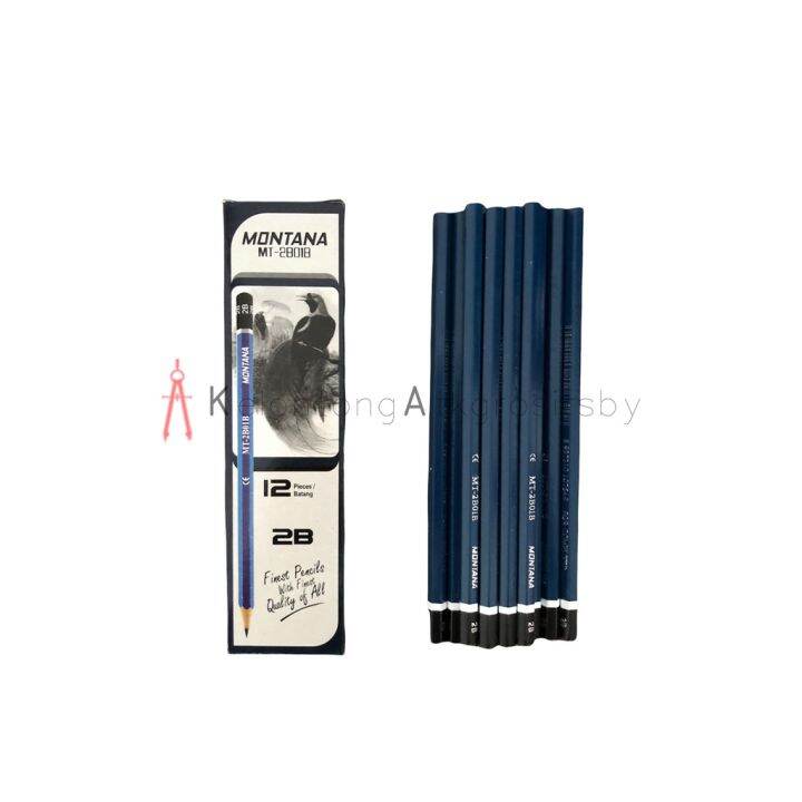 Pencil / Pensil 2B M2000 / Montana Biru Lusin | Lazada Indonesia