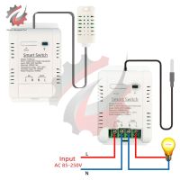 WiFi TH 16A Smart Temperature Switch Tuya Wireless Control with Power Consumption Monitoring Temperature and Humidity Thermostat