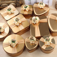 Tinplate Candy Packaging Box Wedding Gift Distribution Bag Integrated Gift Box Metal Storage Box Packing Box