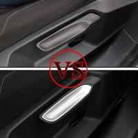 2Pcs ABS Chrome Car Seat Adjustment Knob Cover Trim Sticker For Volkswagen VW Golf 7 Lamando LHD 2013 - 2019 Accessories