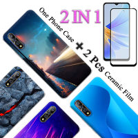 เคส S1แบบ2 IN 1 VIVO ใส่โทรศัพท์น่ารักพร้อมหน้าจอเซรามิกโค้งสองชิ้น