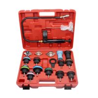 18Pcs Universal Radiator Pressure Tester Tool Kit Car Cooling System Testing Tool Water Tank Leakage Detector Nylon Material