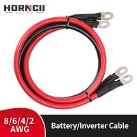 [HOT W] Battery Inverter Cable 8 6 4 2 AWG Stranded Copper Wire Connector with Solder Ground Jumper Cable for Car RV Boat Starter Solar