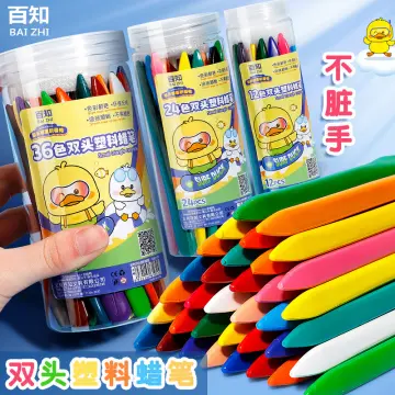 36 Color Triangle Crayons Student Art Painting Oil Pastel Children's Hands  Are Not Dirty Durable and Waterproof Crayons