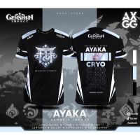 2023 new arrive- xzx180305   AXGG "Genshin Impact Ayaka" Game T-Shirt (Free Custom Name and Logo) S-5XL