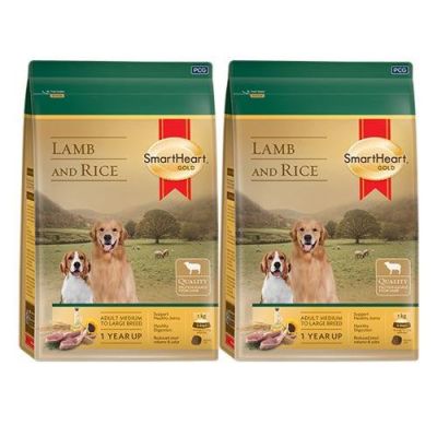 Smartheart Gold Lamb and Rice for Medium to Large Dog Food 3Kg (2 unit) Smartheart สมาร์ทฮาร์ท โกลด์