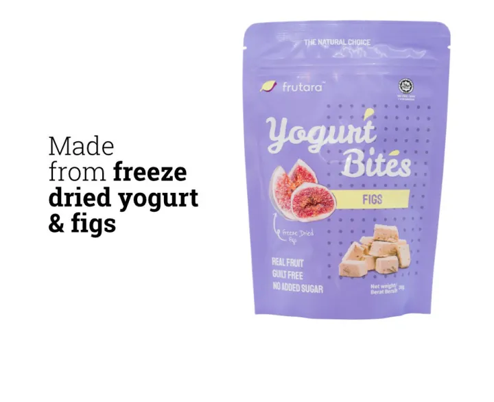 Freeze Dried Yogurt Bites FRUTARA Fig Lazada