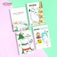 สมุด Moomin สมุดบันทึก MIN-419-22 สมุดบันทึกสันห่วง ขนาด 17.5x25.5cm. 70แกรม 30แผ่น สมุดริมลวด สมุดโน๊ต ลายลิขสิทธิ์ (1เล่ม) พร้อมส่ง